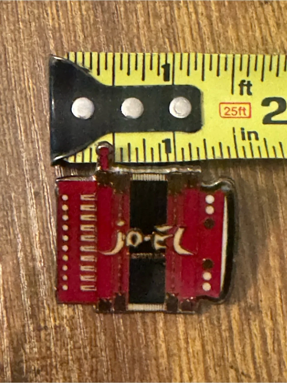 Vintage Jo-El Sonnier Accordion Enamel Lapel Pin Cajun Country Music Memorabilia